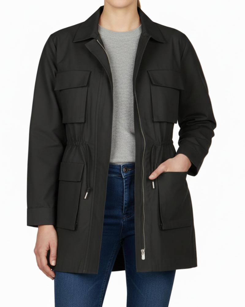 بارانی زنانه 300320 - مشکی