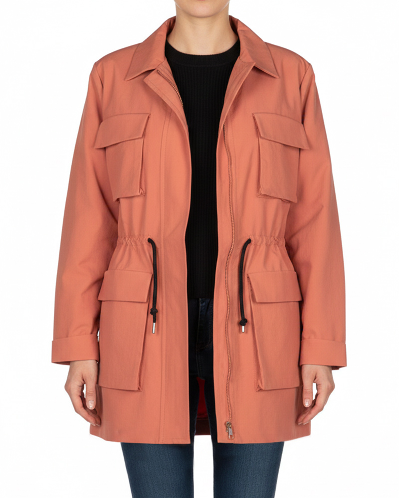 بارانی زنانه 300320 - گلبهی