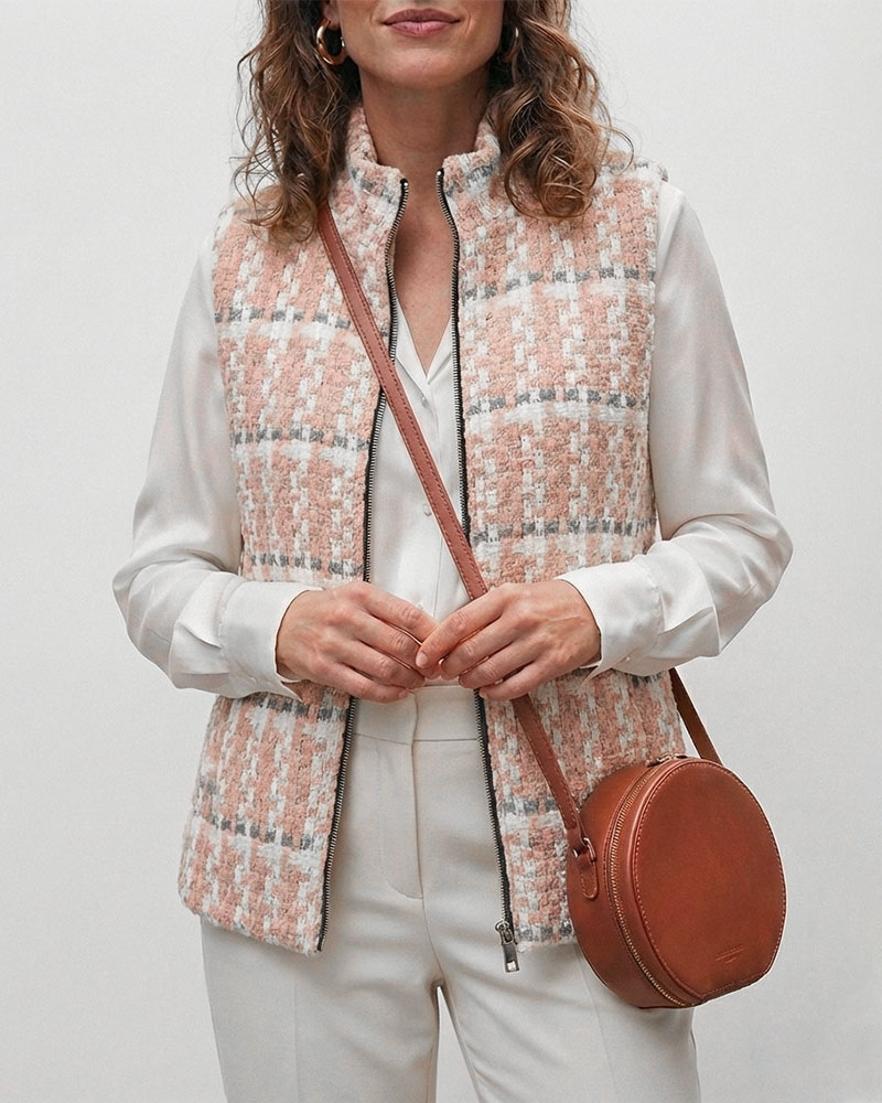 پافر پیچازی زنانه 3047 - صورتی کثیف