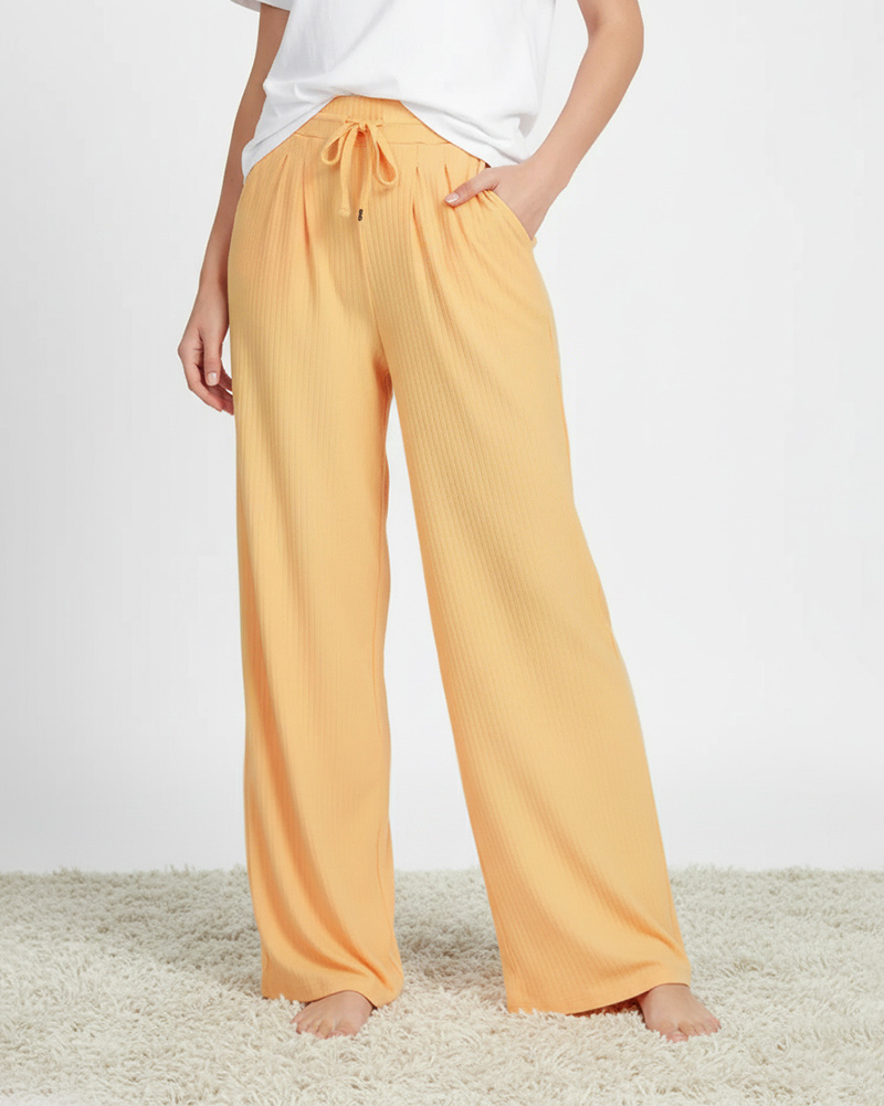 شلوار بلند زنانه3437 - خردلی