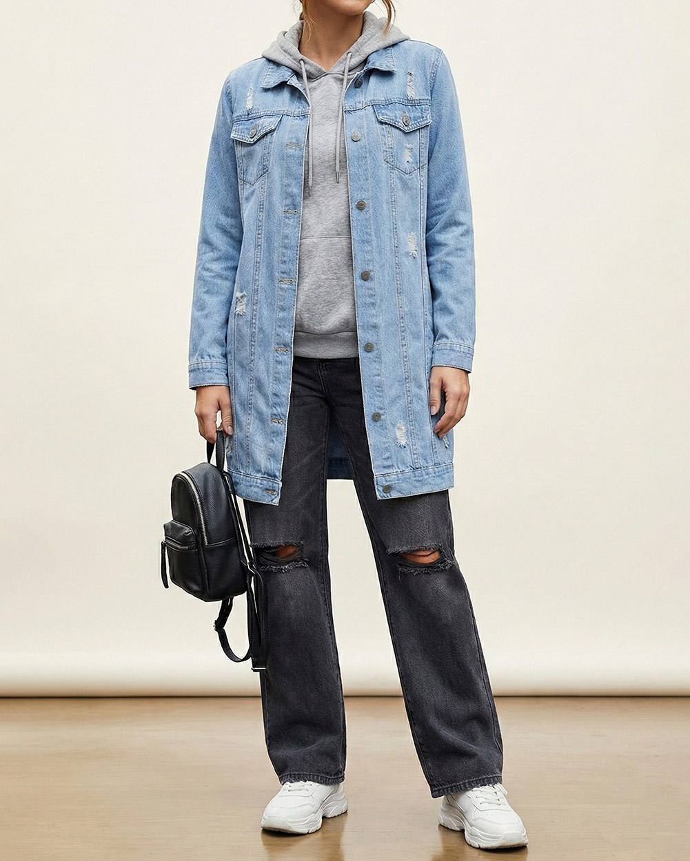 مانتو جین زنانه 7065