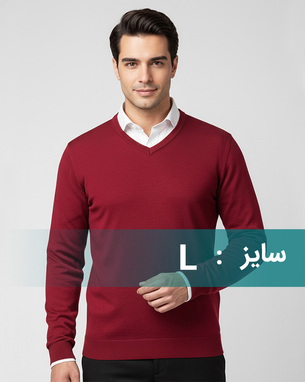 پلیور بافت مردانه vk017 - قرمز