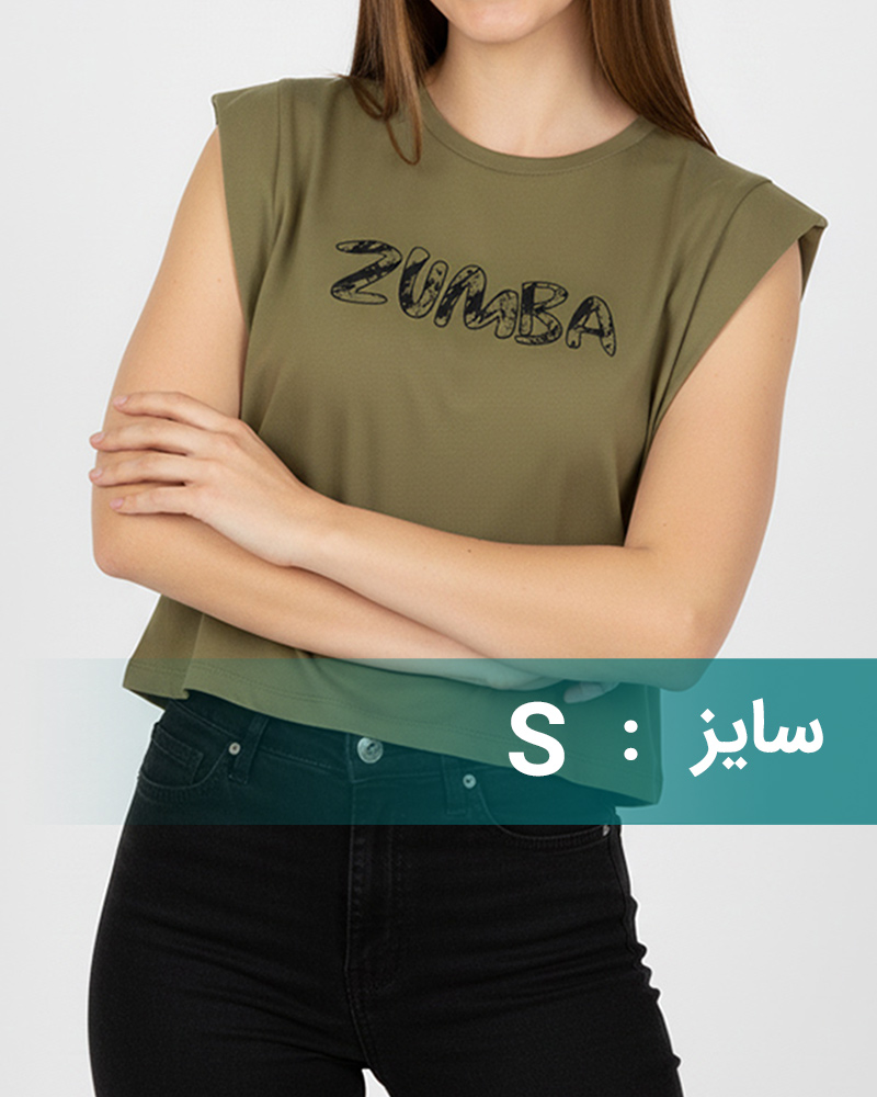 تیشرت نخی زنانه 1653 - زیتونى