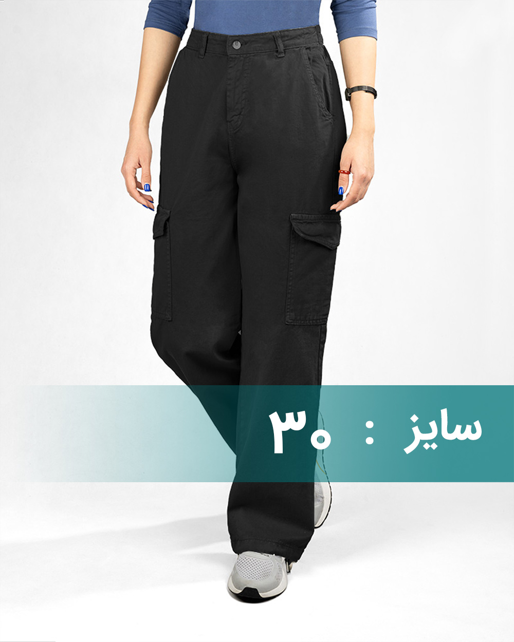 شلوار کارگو کتان زنانه 0003012