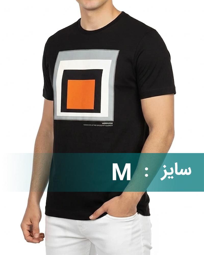 تیشرت نخی اسپرت مردانه 00743 - مشکی