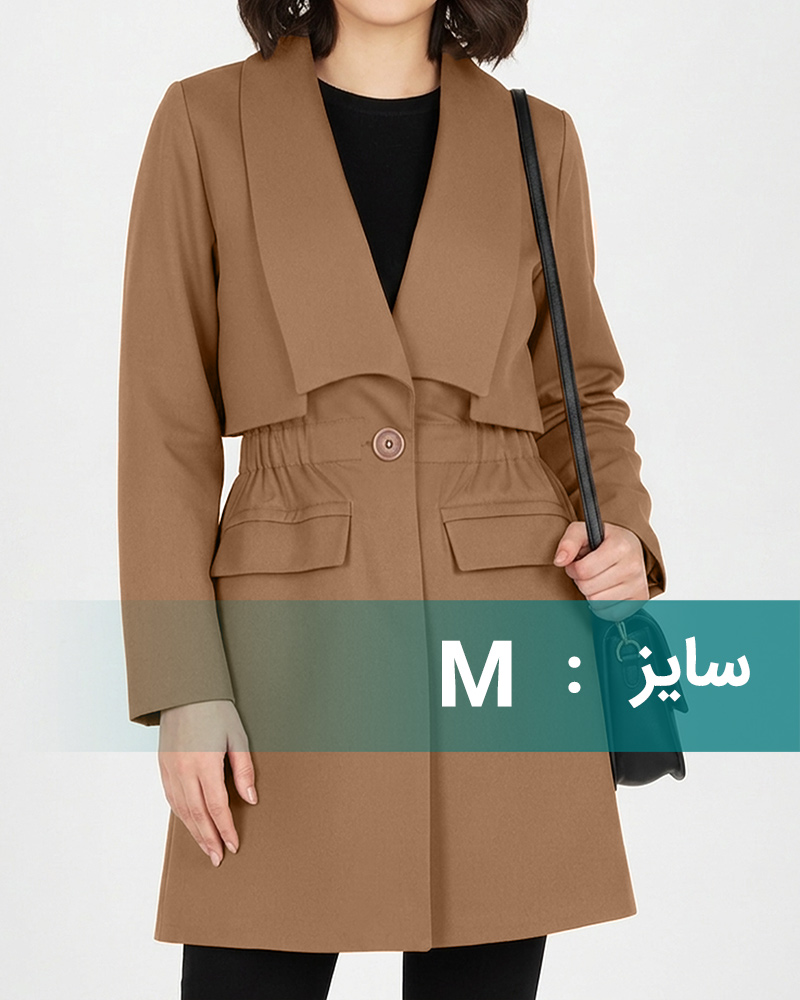 مانتو کتی کتان زنانه 2016 - بادامی