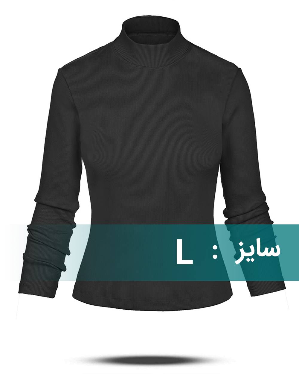 بلوز کشبافت زنانه ساده 2235 - خاکستری تیره