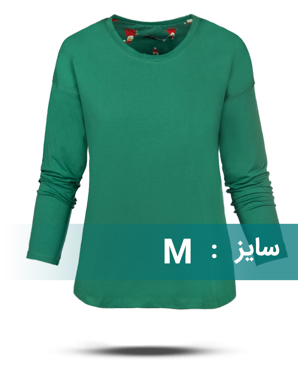 بلوز بیسیک زنانه 2342 - سبز خزه‌اى