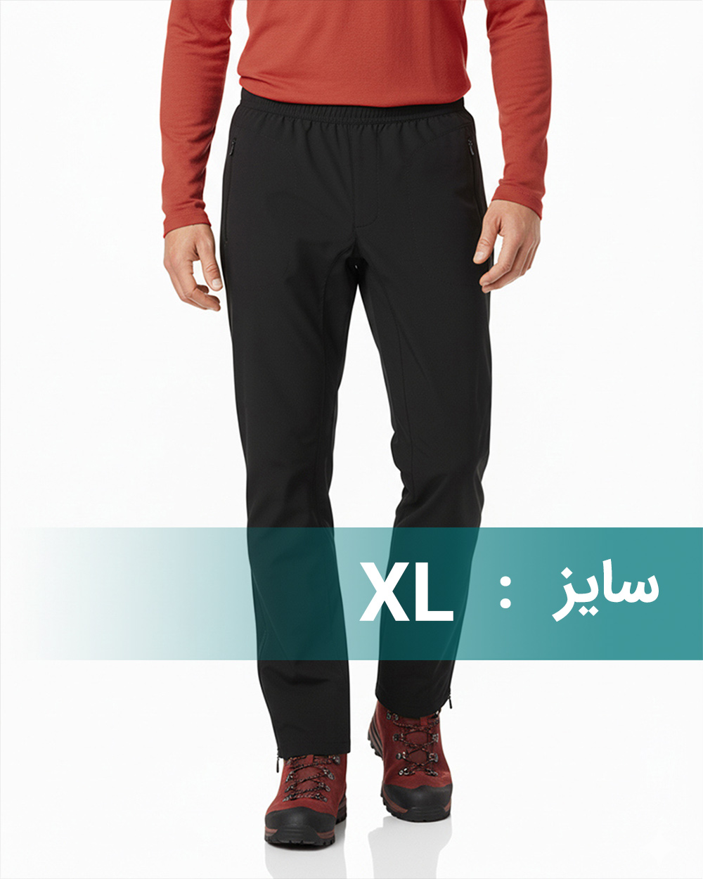 شلوار طبیعت گردی شمعی مردانه 5027 - مشکی