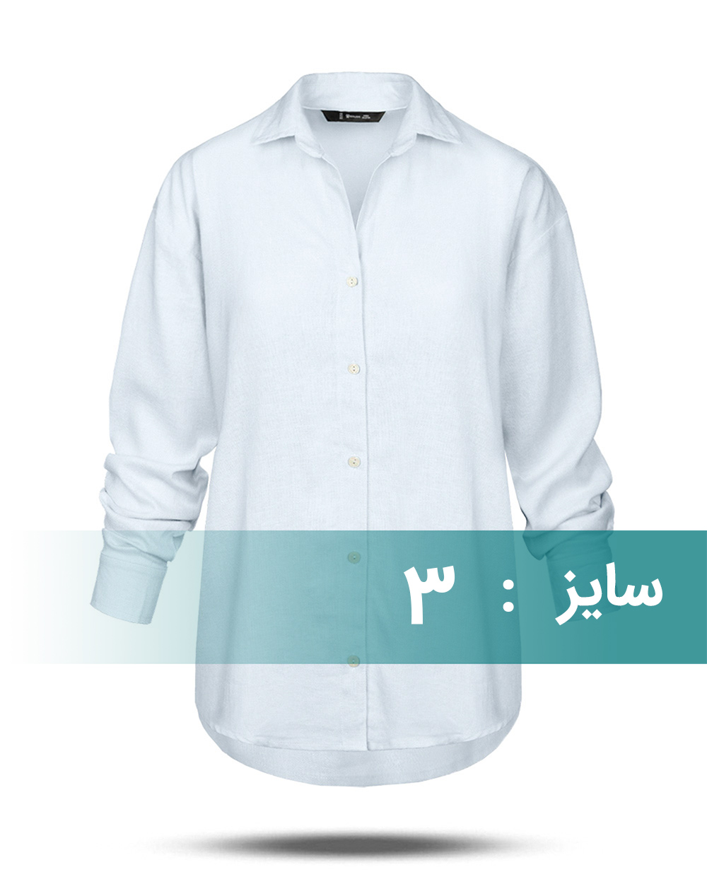 شومیز آبی لینن زنانه 6002379 - آبی آسمانی