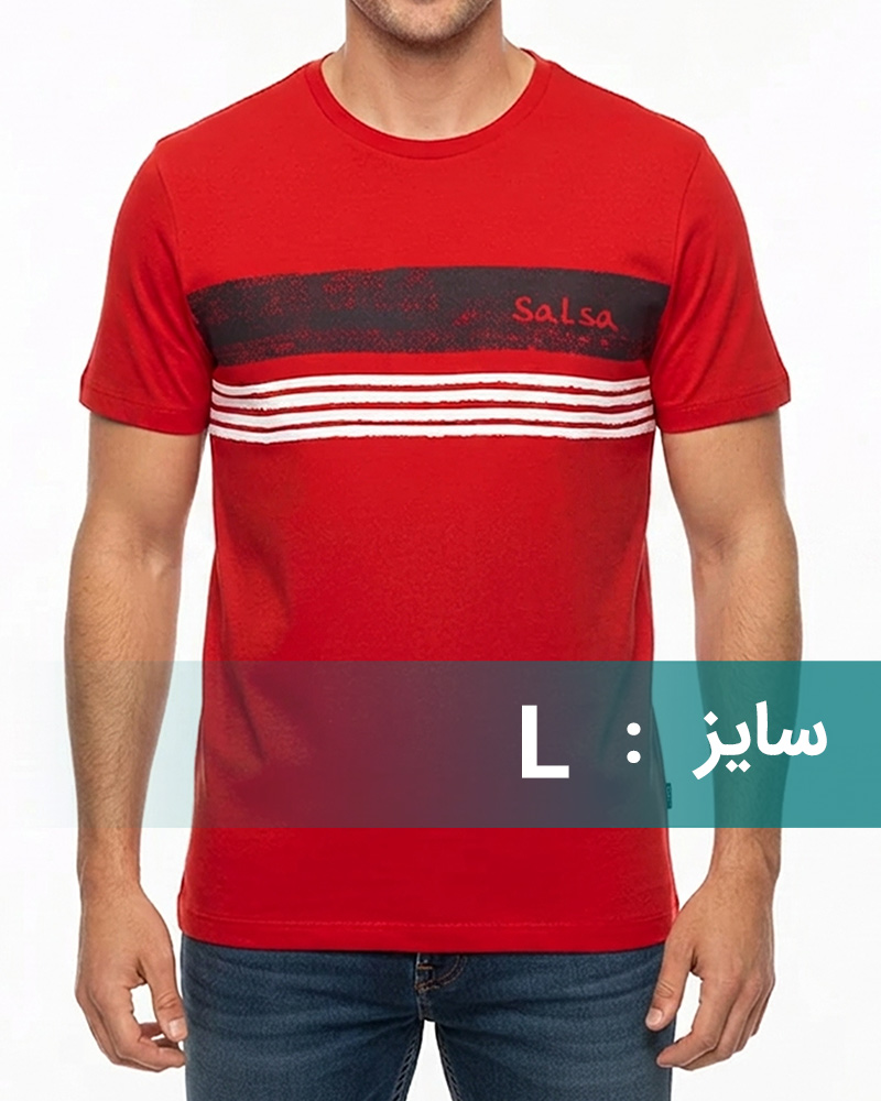 تیشرت مردانه R98-T6 - قرمز