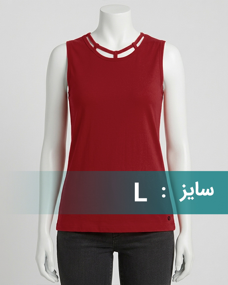 تاپ راحتی زنانه 1464 - عنابی