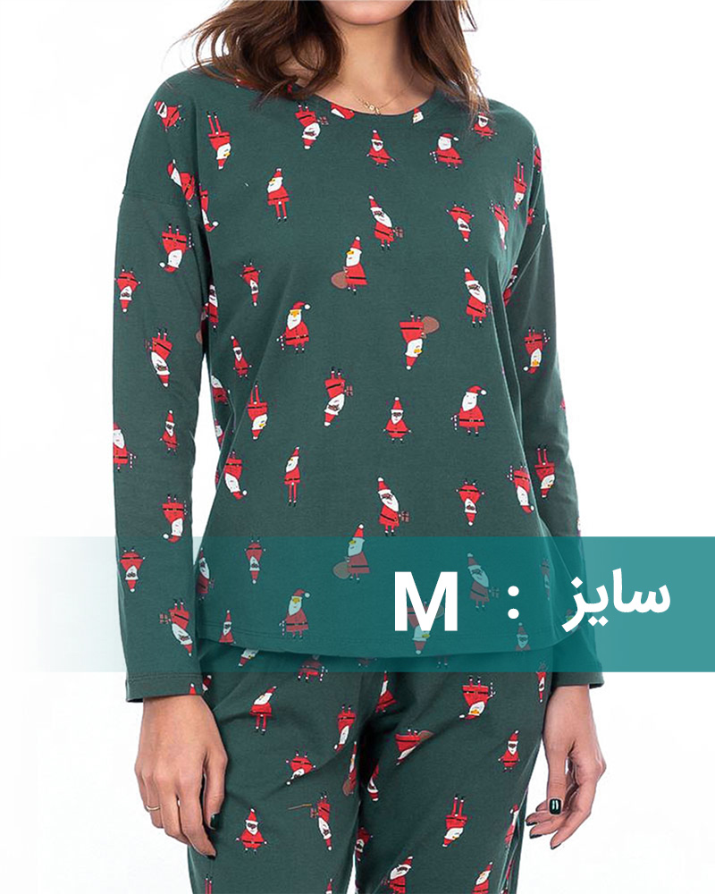 بلوز زنانه طرح دار کیدی 2343 - کله غازی کدر