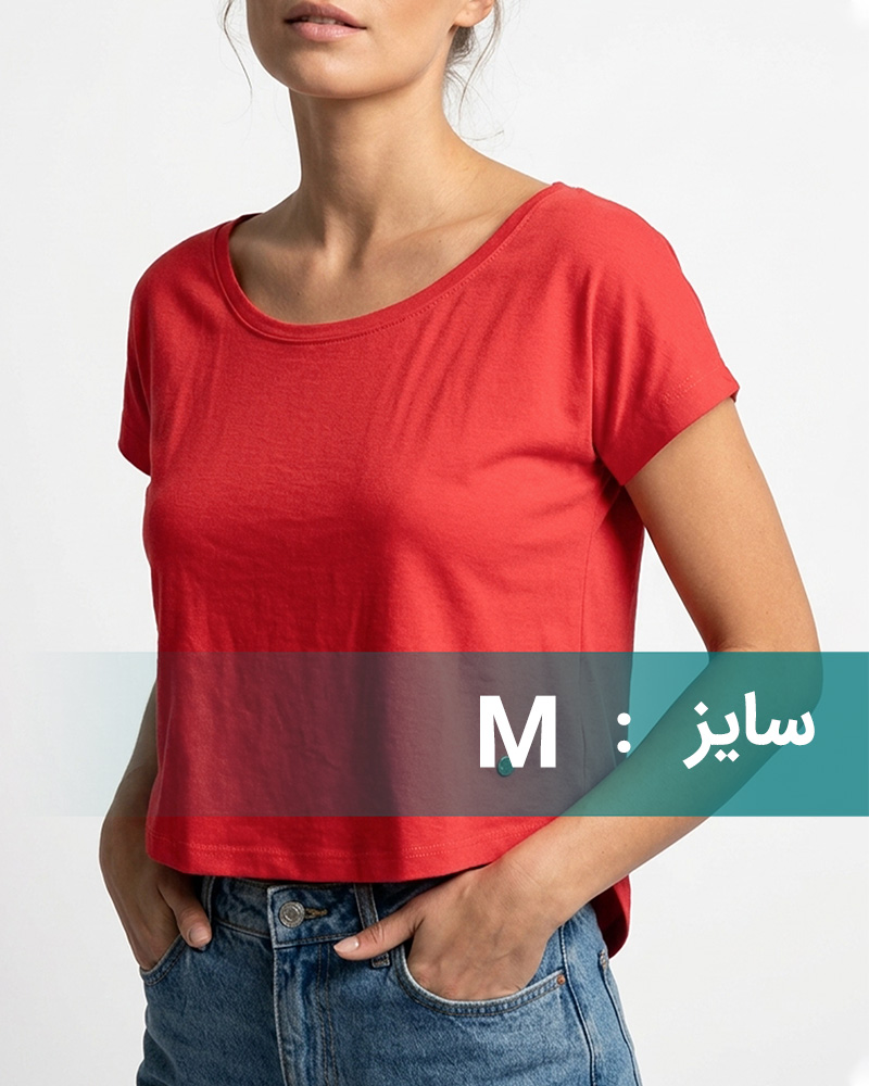تیشرت زنانه 1465 - گلبهی