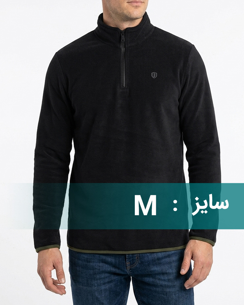 سویشرت پشمی مردانه 0175 - مشکی