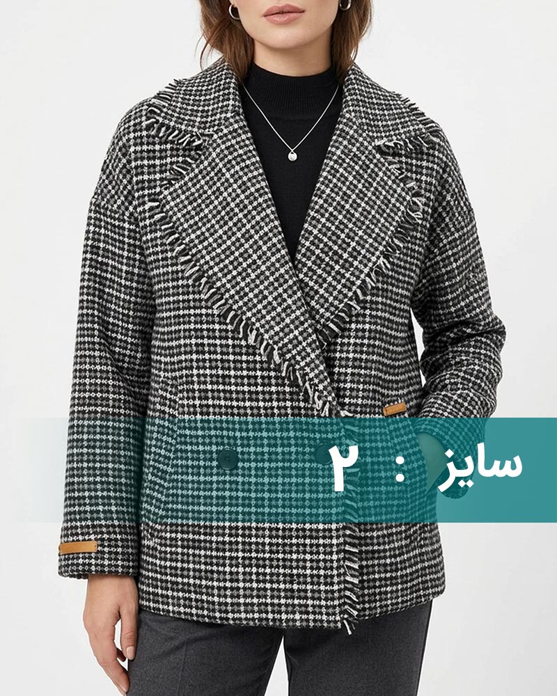 پالتو کوتاه زنانه 300313 - مشکی