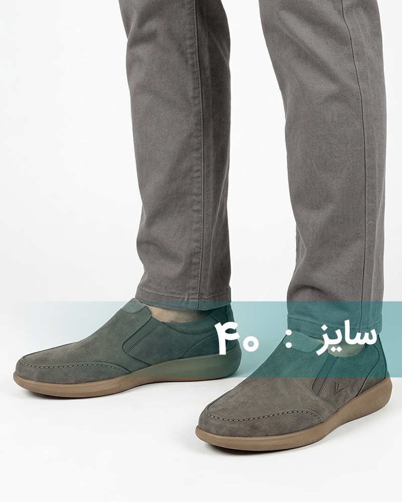 کفش مردانه VK103 - خاکستری تیره